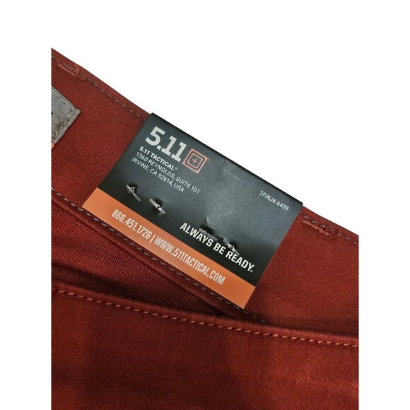 5.11 Tactical Pants Wyldcat Pant Skinny Fit Womens 12 Regular ZipperLeg Rosewood - Picture 12 of 16